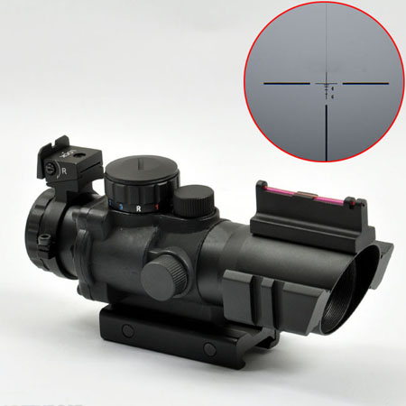 Sniper 4X32 Scope Illuminated Red/Green/Blue Reticle